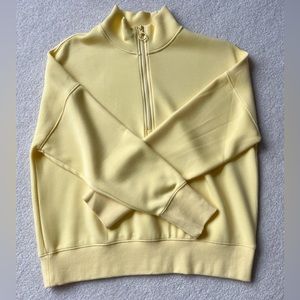 Yellow quarter zip